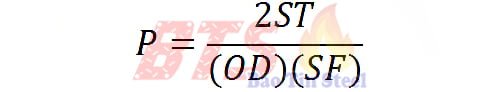 Công thức tính áp lực ống thép 